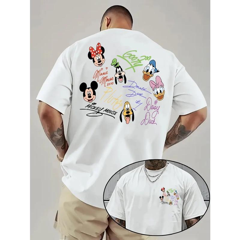 Men's 100% Cotton Summer Loose Fit Large Los Angeles Graphic Printed Slim Fit Casual Sports Round Neck Short Sleeved T-shirt Top