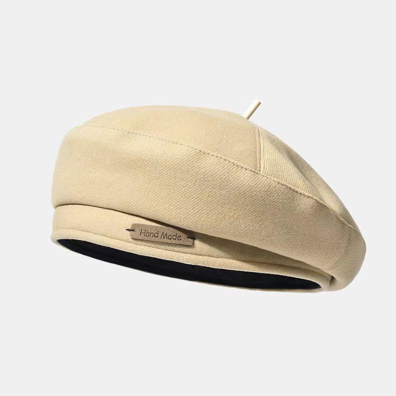Beret Women Autumn And Winter Japanese Style Large Head Circumference Ins Network Celebrity Face Small Octagonal Painter Hat
