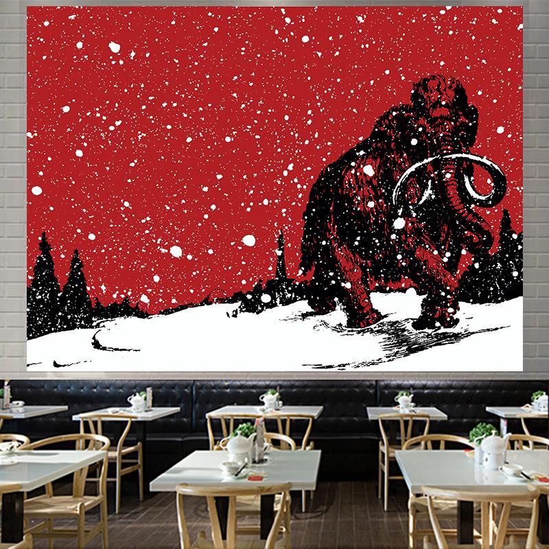 Zwierzęta Ins Styl tła Duży gobelin ścienny wiszący geometria Hipisowski gobelin Wystrój pokoju domowego Estetyczna dekoracja