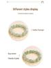 Mei Zhuo Natural Green Fluorite Snowflake Feather Crystal Bead Bracelet