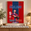 Erling Haaland Custom Name Text 5D Diamond Painting Kit DIY Full Drill Diamond Art Decoration