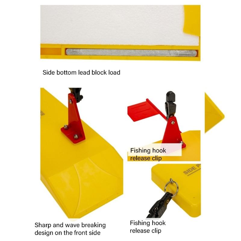 Left/Right Inset Planer Board Trolling Diving Board for Fishing Fishing Side Planer Board Planer Board with Flags