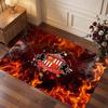 Sunderland Football Print Crystal Velvet Rug, Comfortable Water Absorbent Non Slip Indoor Floor Carpet