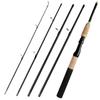 FTK NEW 1.8M 2.1M  Telescopic Fishing Rod Carbon Fiber Lengthen wooden handle Spinning Casting Rod Portable Trout Rod