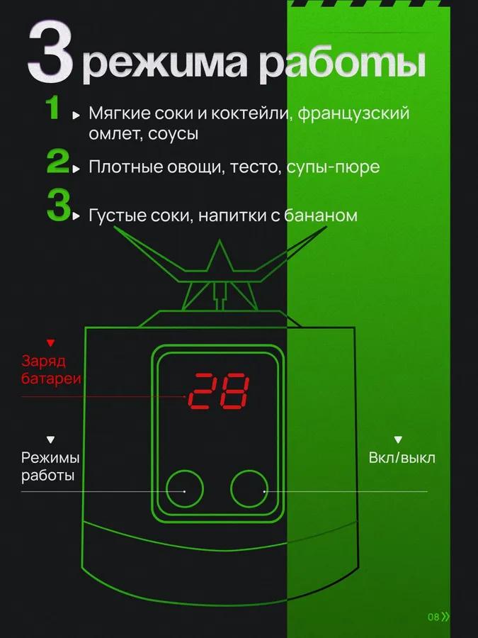 Portable Blender B11, Green
