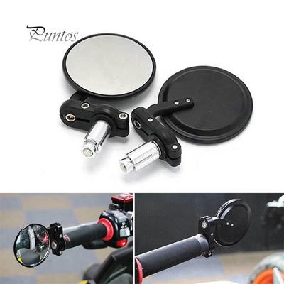 1 Paar 7/8 Zoll Universal Runder Lenkerende Motorrad Rückspiegel
