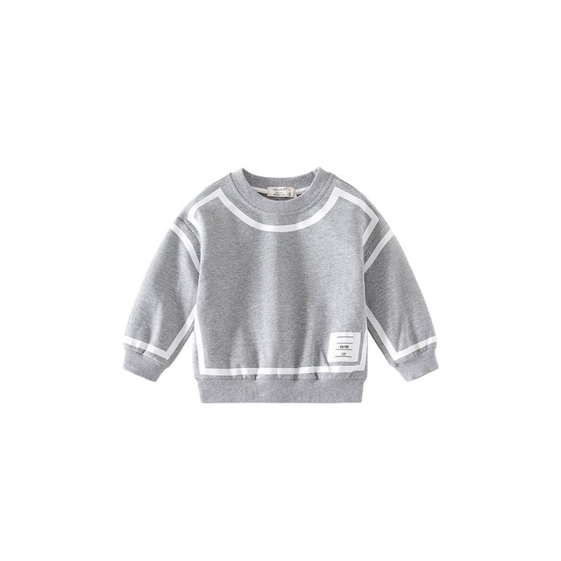 Spring and Autumn Children's Round Neck Long Sleeves Sweatshirt Pullover Tops Labeling Baby Sportswear Boys' Casual Pants Suit