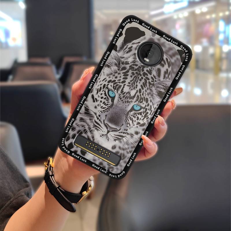 Protective Anti-knock Phone Case For MOTO Z4 Play Dirt-resistant Back Cover Graffiti Cartoon Shockproof Full wrap TPU