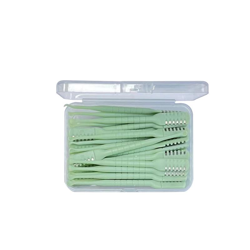 

Портативный набор 2-в-1 с двумя головками для удаления волос в носу и чистки ушей 30-piece set мятный зеленый