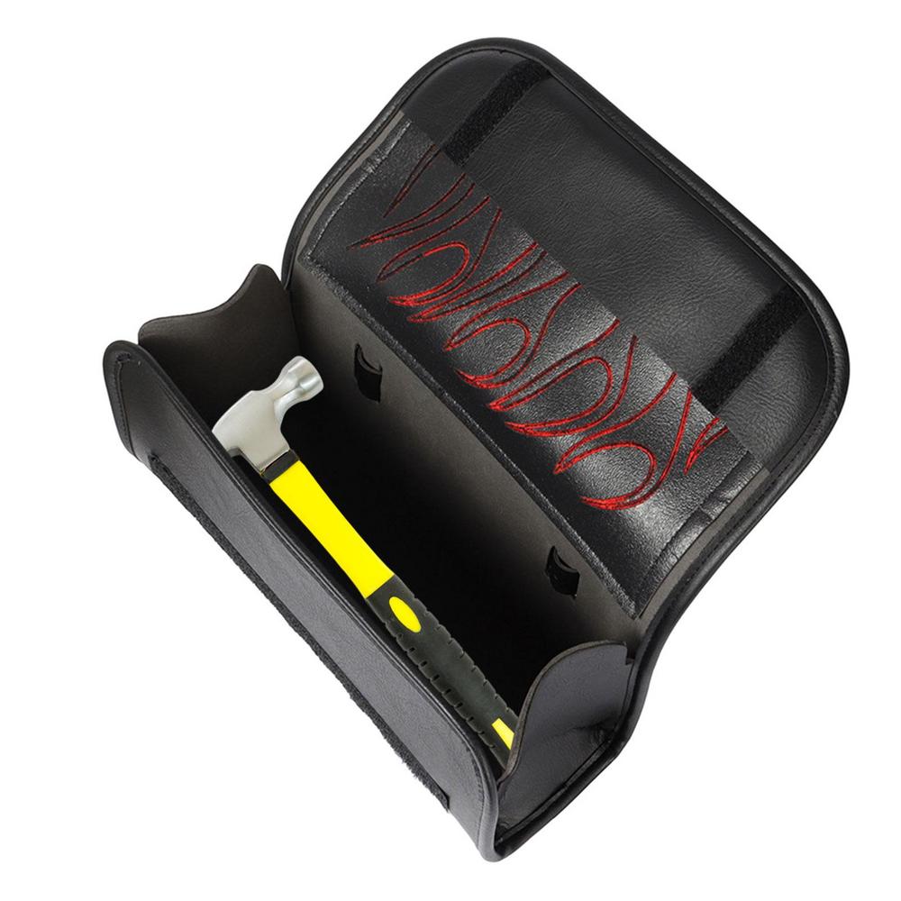 Motorcycle Saddlebags Tool Bag Retro Motorcycle Front Fork Handlebar Bag Tool Side Pack Saddlebags Black Handlebar Bag