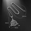 Norse Runes Celtic Knot Pendant: Stainless Steel Necklace for Men - Scandinavian Punk Gift