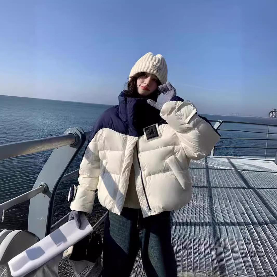 

Женское новое зимнее пуховое хлопковое пальто, короткое свободное утолщенное хлопковое пальто, повседневная куртка XL