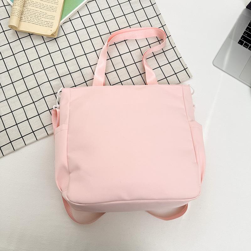 Cartoon Cat Crossbody Bag College Style Large Capacity Shoulder Tote Bag Student Class Book Bag