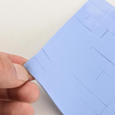 100Pcs 10X10X1Mm Silicon Chip Thermal Pad Kühlkörper Leitfähige Isolierung Paste