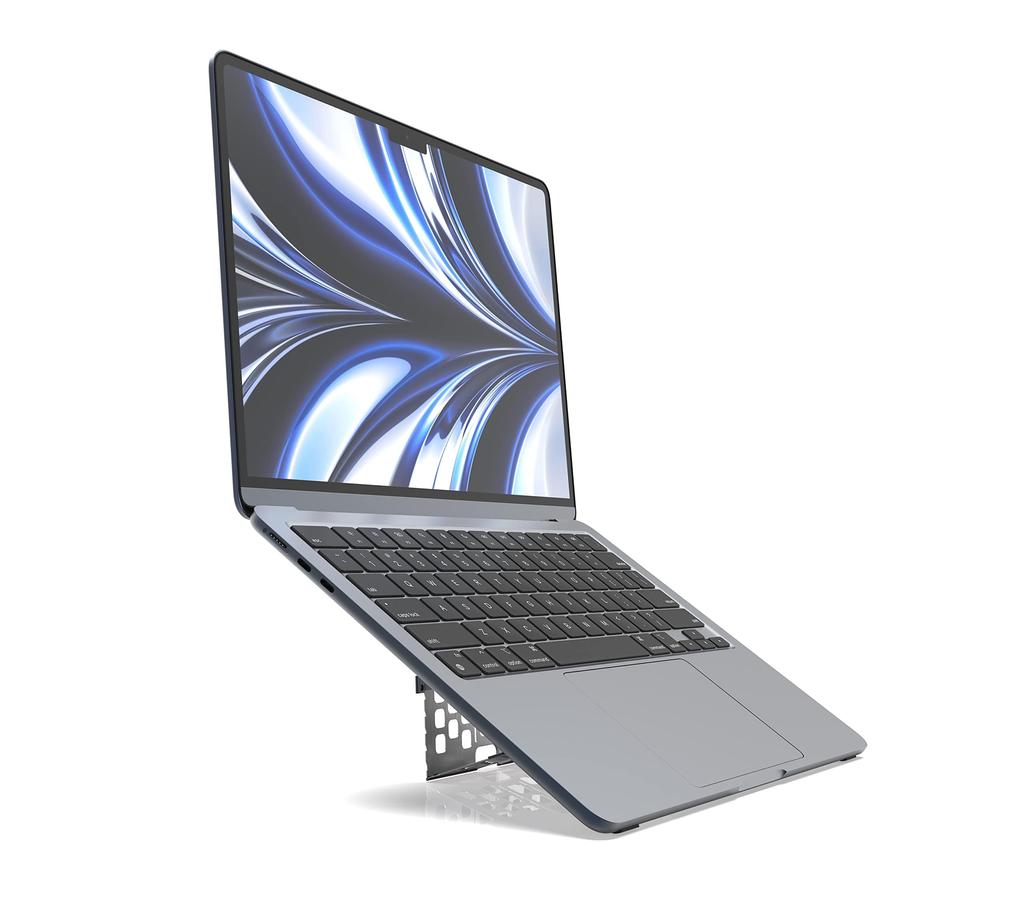 MAJEXTAND Papírový tenký stojan pro MacBook Stojan na notebook Stojan na notebook Tenký přenosný ergonomický ventilační stojan 6 výškově nastavitelných úrovní od do Kompatibilní s notebooky