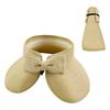 Sun Straw Summer Hat With Bow Decoration And Foldable Design For Outdoor Daily