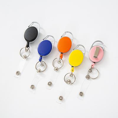 1 stück Gürtel Seil Büro Lanyard Clip Schlüsselanhänger Namensschild Halter Schlüsselanhänger ID Karte Schlüsselanhänger Kordel Rolle Einziehbar Pull Schlüsselanhänger Abzeichen
