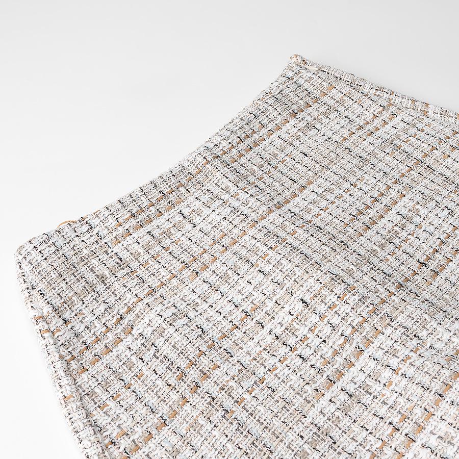 2025 Spring Women's Chic European & American Style Plaid Top and Skirt-Pants Set