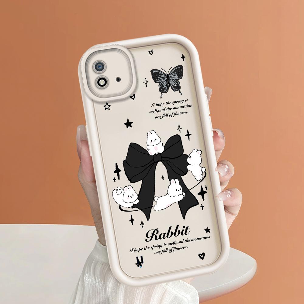 Soft Silicone Square Ladder Printing Pattern Phone Casing Full Cover Camera Shockproof Protection Rubber Case for OPPO Realme