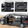 1:24 Scale V260L Vellfire Business Car Model Toy Metal Diecast Doors Opened MPV Models Sound Light Cars Collectible Item