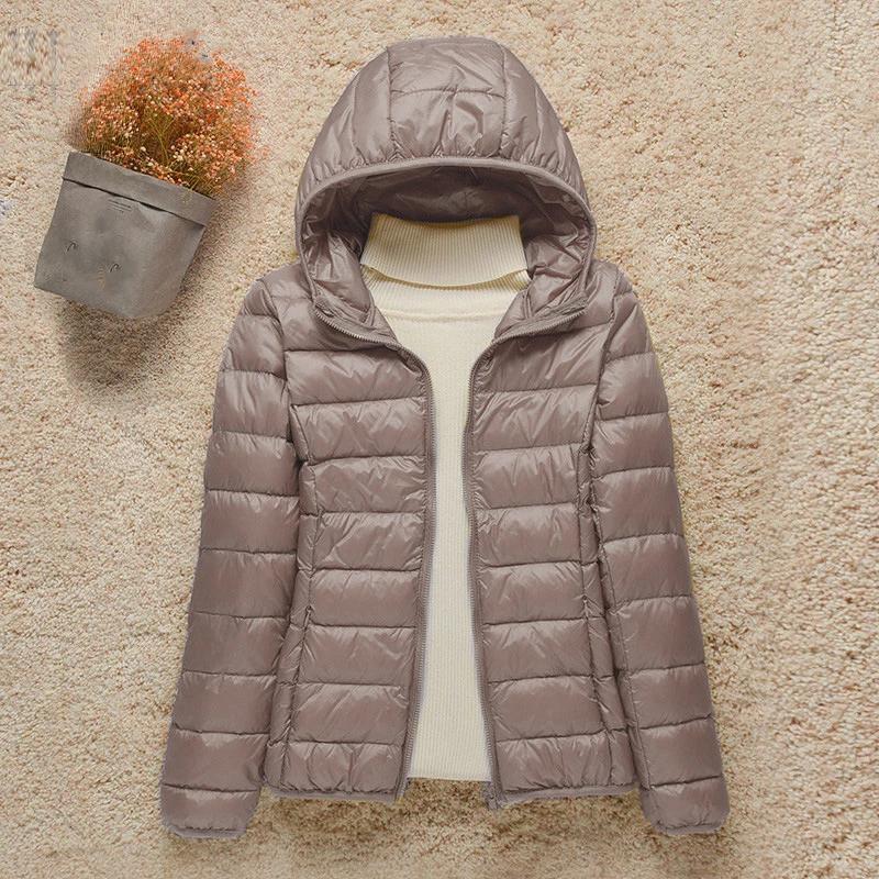 Women Winter Coat New Ultra Light White Duck Down Jacket Slim Women Winter Puffer Jacket Portable Windproof Down Coat