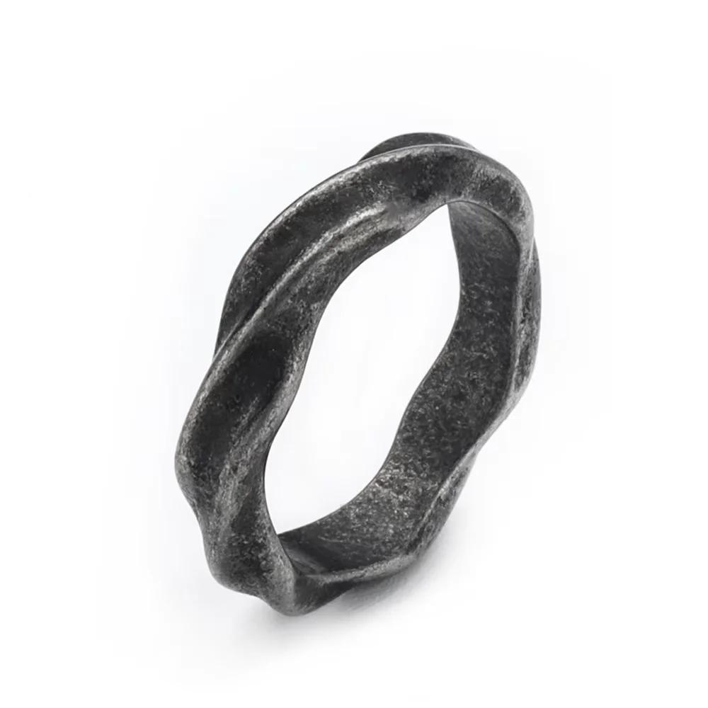 Punk Fashion 316L Stainless Steel Mobius Rings Gothic Vintage Simple Couples Finger Ring for Men Women Biker Jewelry Wholesale