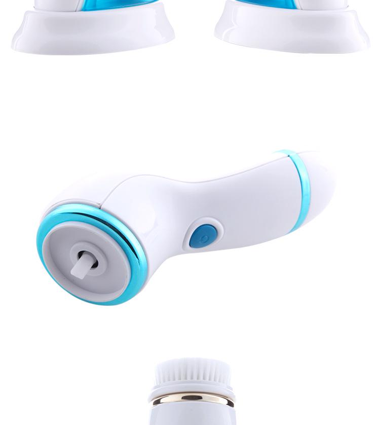 4-in-1 Electric Waterproof Facial Cleansing Brush for Deep Cleaning & Blackhead Removal
