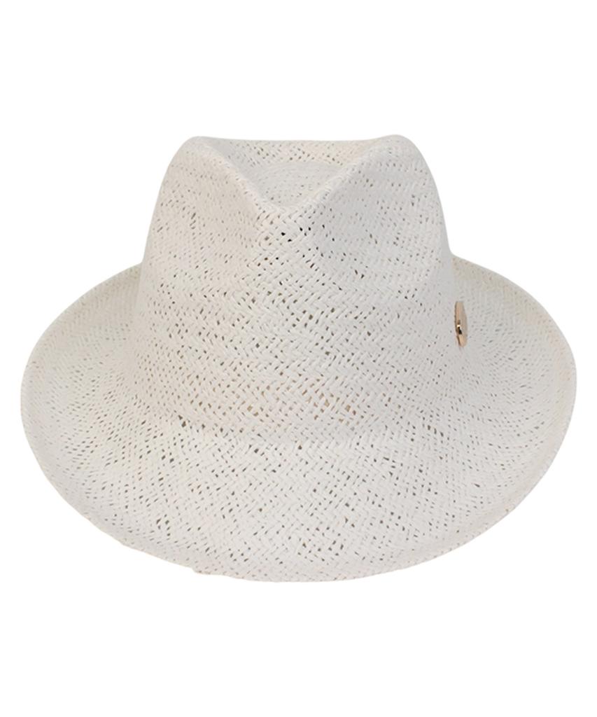 Yunibeosyeolkemiseuteuli Bu Summer White Simple Long Fedora
