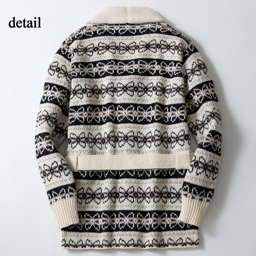 Men's Vintage Oversized Long Sleeve Cardigans Shawl Collar Buttons Down Knitted Cardigan Sweater Fall Winter Casual Chunky Sweaters Outwear for Men