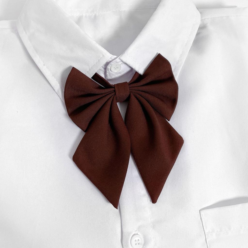 Buckle-free Tie Bow Tie Female College Style Plaid Lazy Harajuku Style Student K Male Uniform Accessories