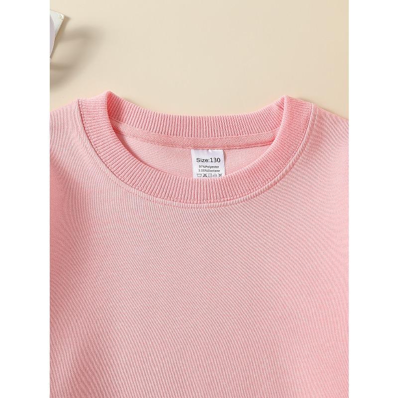 Girls' Crewneck Sweatshirt Duck with Hearts And Red Hat Machine Washable, Spring And Autumn, Sportswear And Casual Wear