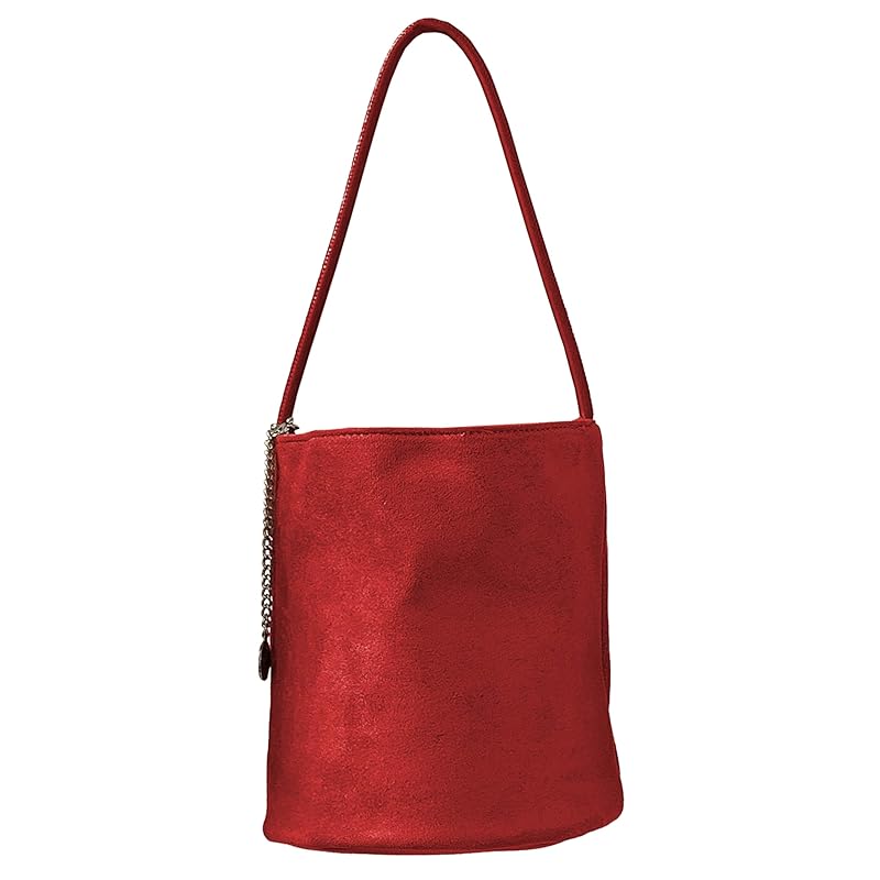 

[Betaly] Bettery tote bag ladies lightweight suede style bag small bag for women plain bucket bag shoulder bag handbag date bag travel bag shopping