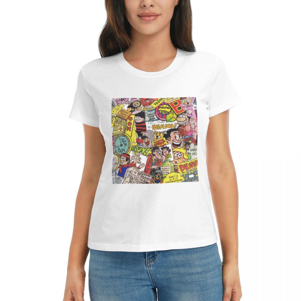 

Women TShirt Beano Summer Short Sleeve Tees ONeck Cotton T Shirts Clothes Tops Streetwear S
