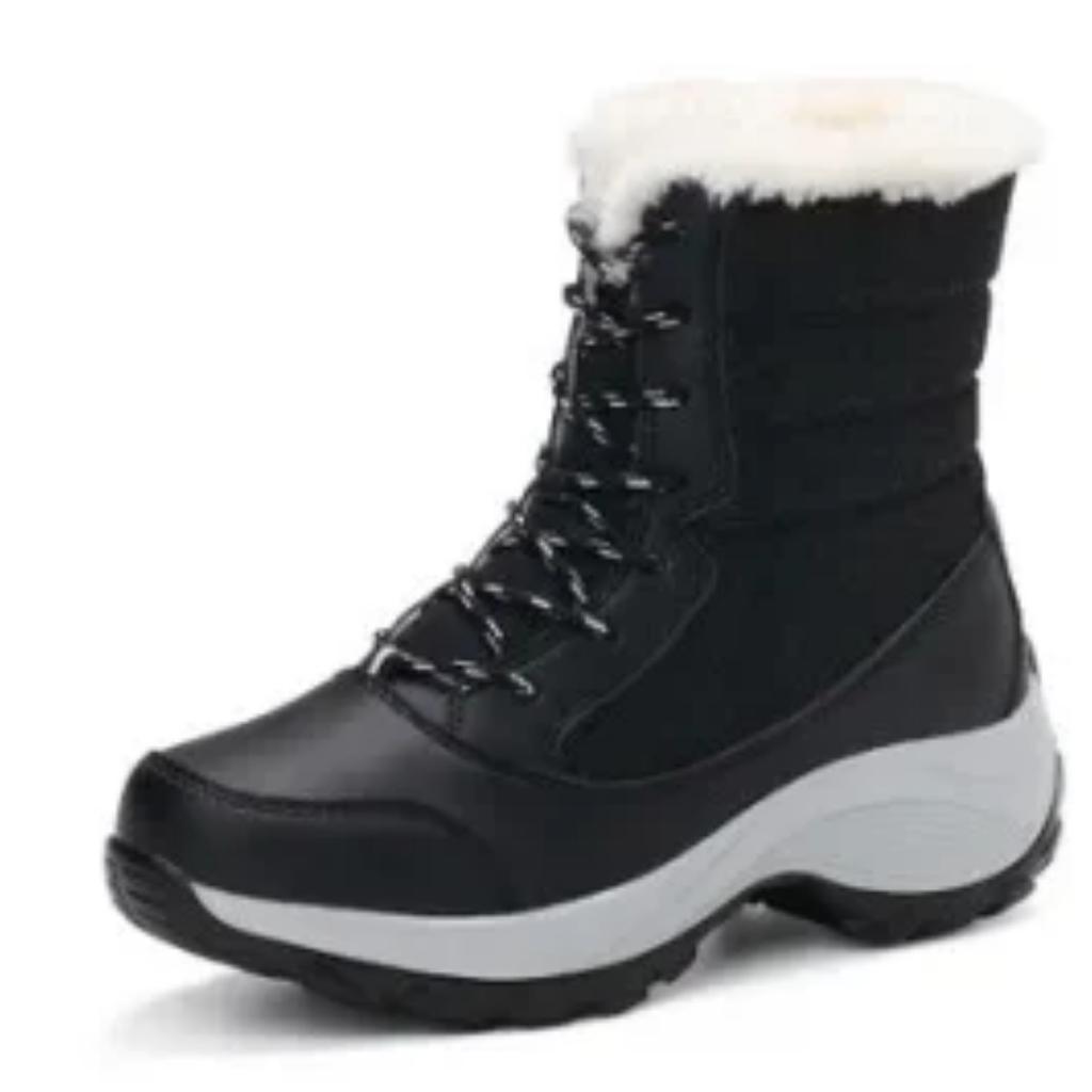 Ankel Boots for Women Winter Outdoor Warm Snow Boots Chunky Platform Waterproof Non-slip Warm Shoes Woman Boots Plus Size Casual