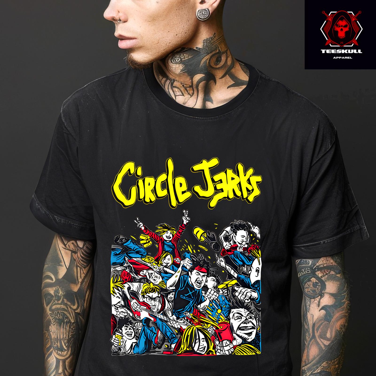 

26 Circle Jerks Hard Punk Rock Band Tee Unisex Heavy Cotton T-SHIRT S-3XL Unisex T-Shirt L