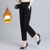 Women's Winter Thickened High-Waist Straight-Leg Casual Pants