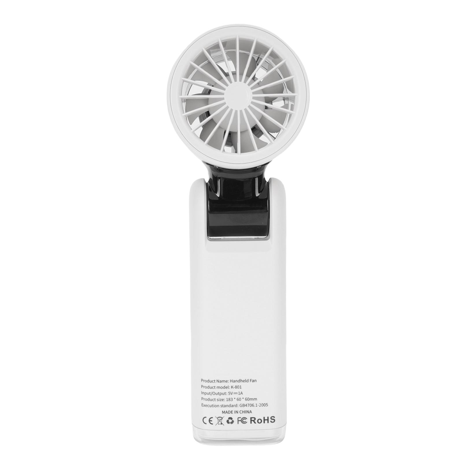 

Portable Handheld Fan High Speed 100 Speeds Foldable LED Display USB Rechargble Small ket Fan for Travel Camping