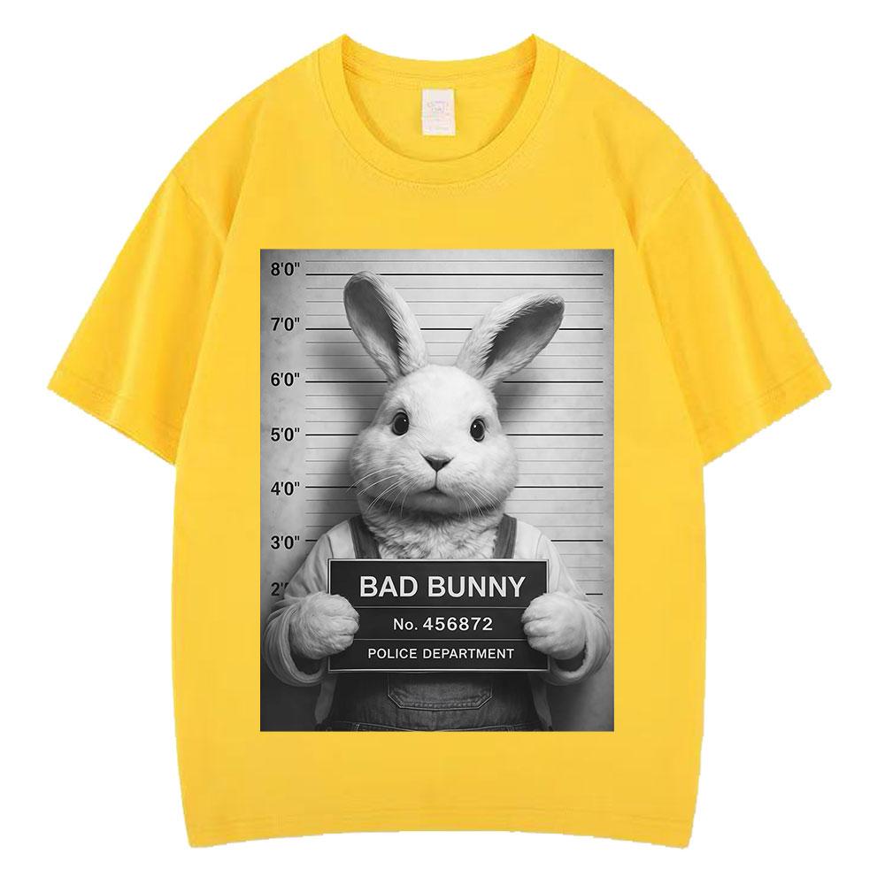Funny Rabbit Meme Tshirt Men Wome Fashion Harajuku Loose Tshirt Summer 100 Cotton Hiphop Casual Aesthetic Trendy Tshirts