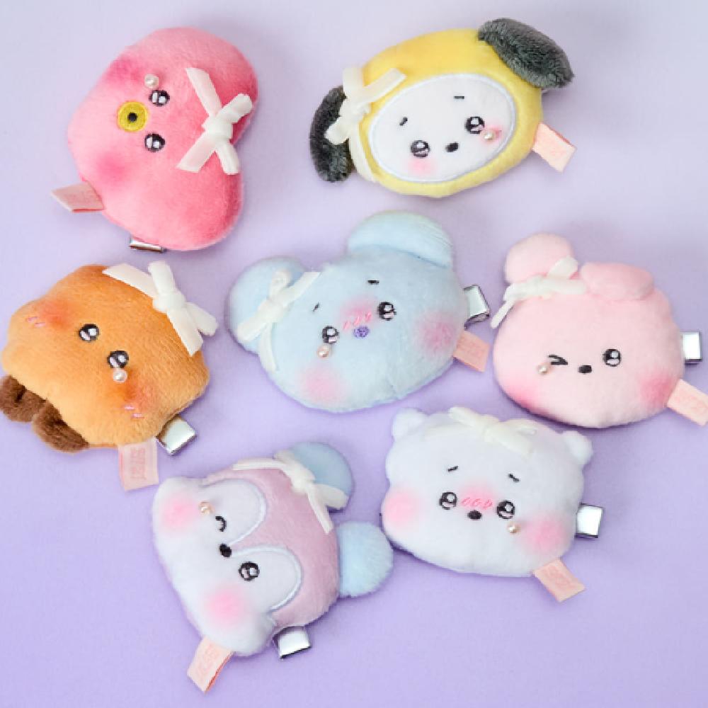 BT21 minini RIBBONED U Edition Random Plush Hairpin Random 1ea
