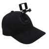 Baseball Cap with Action Camera Mount Bracket Fit for Pocket 3 Sport Camera Hat Lightweight Wide Compatibility Black