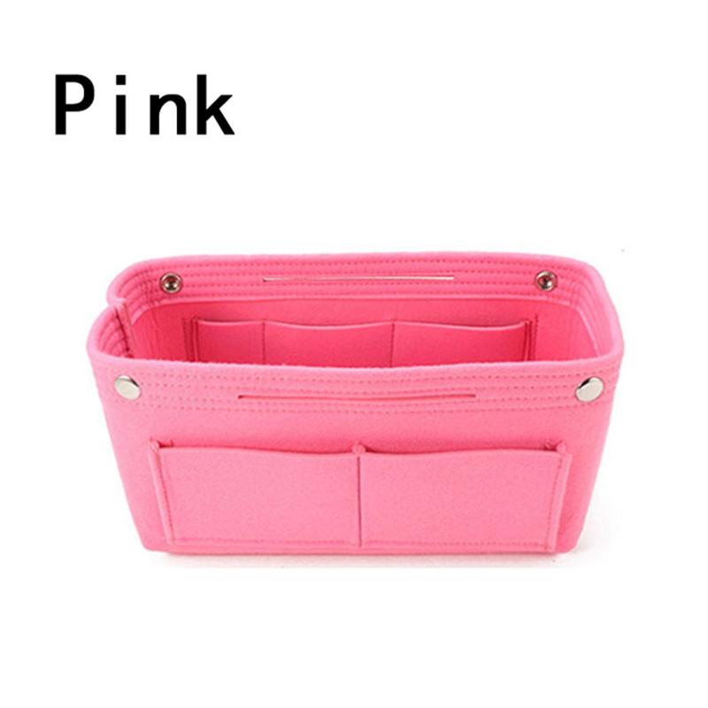 Felt Insert Organizer Bag Makeup Handbag Multi-Pocket Travel Inner Purse Portable Cosmetic Bags Storage Bags Bathroom Organizer