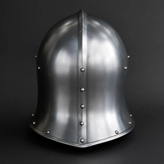 Handmade Italian Medieval Barbuta Helmet Perfect for Renaissance Fair, Cosplay, LARP, Halloween Costume Authentic Steel Armor Replica