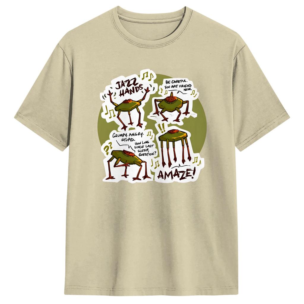 Casual T Shirt Beach Project Hail Mary Jazz Hands Fashion T Shirts Cotton Tshirt for Couple Y2K Design Short Sleeve Top Tees