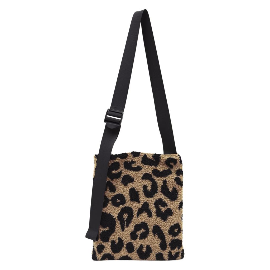 Players Women's Sheepskin Boa Shoulder Bag 91206013, Leopard Print, 91206013B, Approximately 30cm Wide x 35cm Long