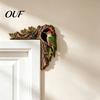 Rustic Cabin Decor Accessories Chipmunk Tree Door Topper, Squirrel Owl Wooden Frame Sign, Funny Whimsical Handcrafted Wall Art Animals Corner
