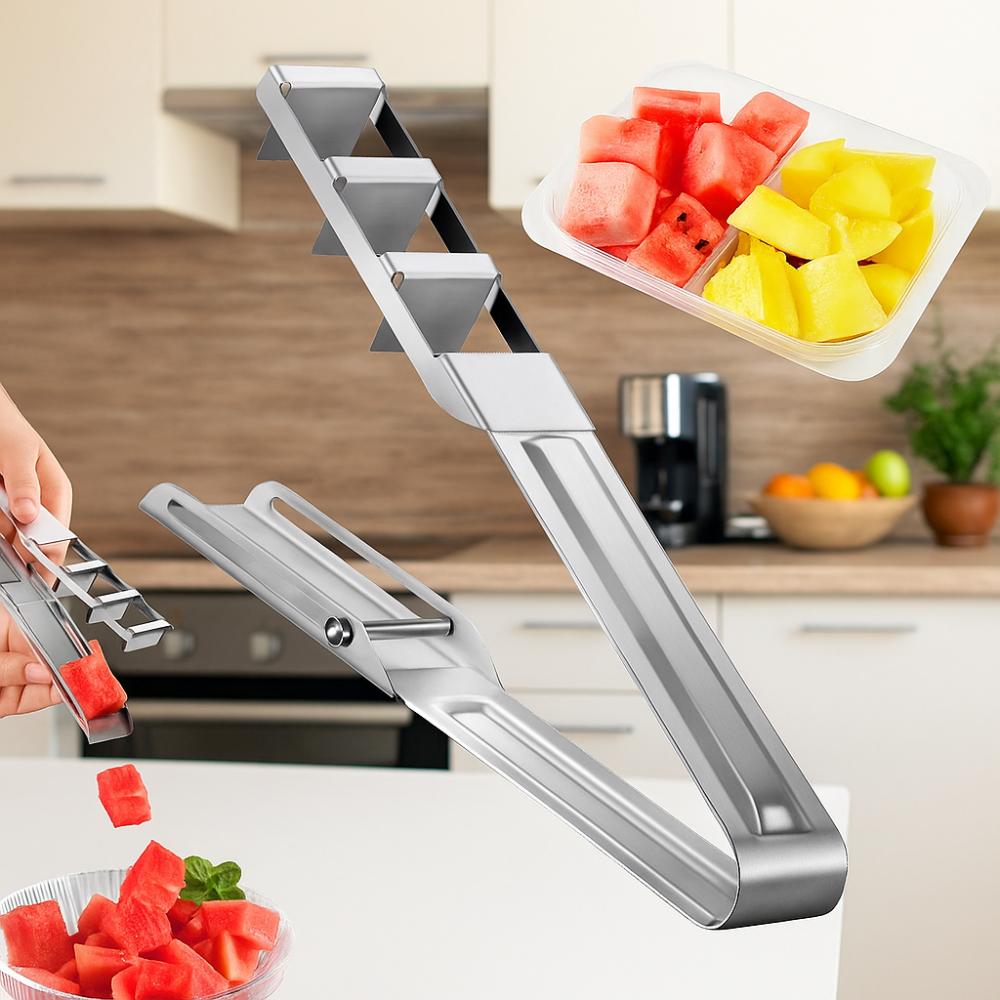304 Stainless Steel Watermelon Dicing Divider Rust-proof Fruit Splitter Watermelon Slicer  Kids