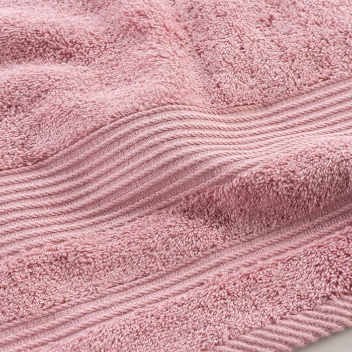 Serviette Ou Drap De Douche - Tendresse - 70 X 130 Cm - 100% Coton - 500 Gr/cm² - Rose