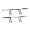 2PCS 6in Boat Tie Down Cleat 316 Stainless Steel Highly Polished Marine Rope Cleat for Speedboat Yacht