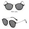 Runde Sonnenbrille Beschichtung Retro Männer Frauen Markendesigner Sonnenbrille Vintage verspiegelte Brille