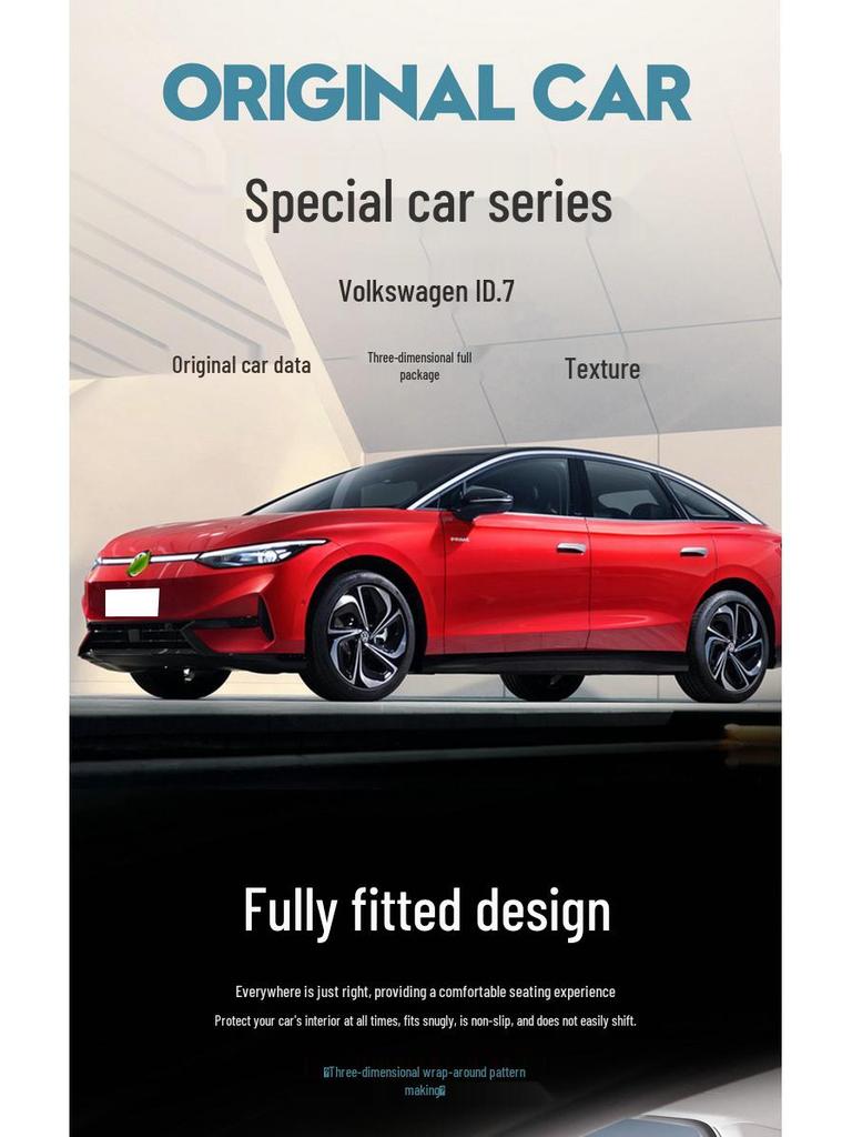 2024 VW ID.7 First Edition Leather Seat Covers - All-Season, Full Surround Design